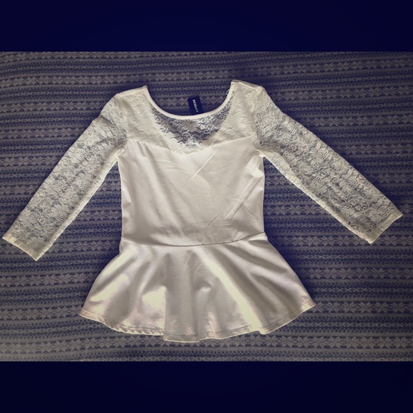 Express Tops - Express Peplum Shirt